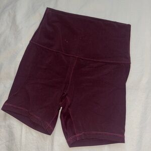 Lululemon Align 6” shorts in burgundy size 4